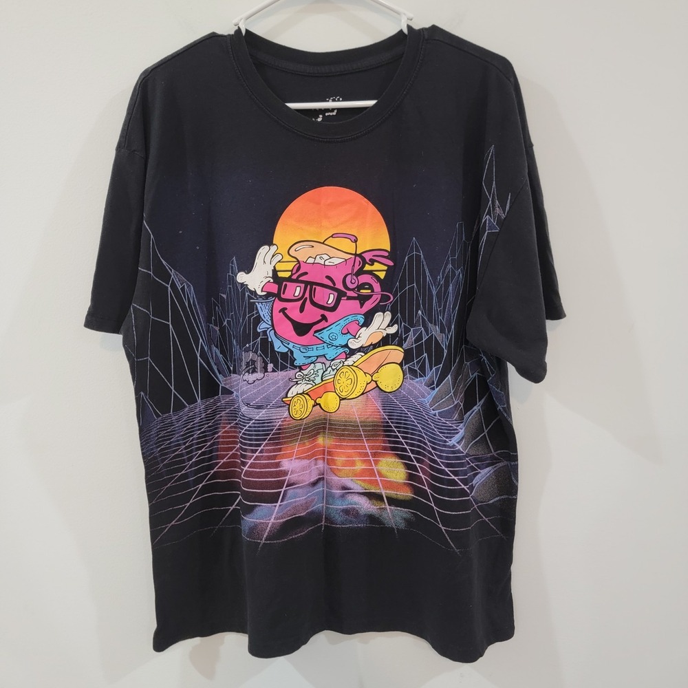 Y2K Mad Engine Mens Large‎ Graphic Koolaid Man T Shirt Size Large Retro